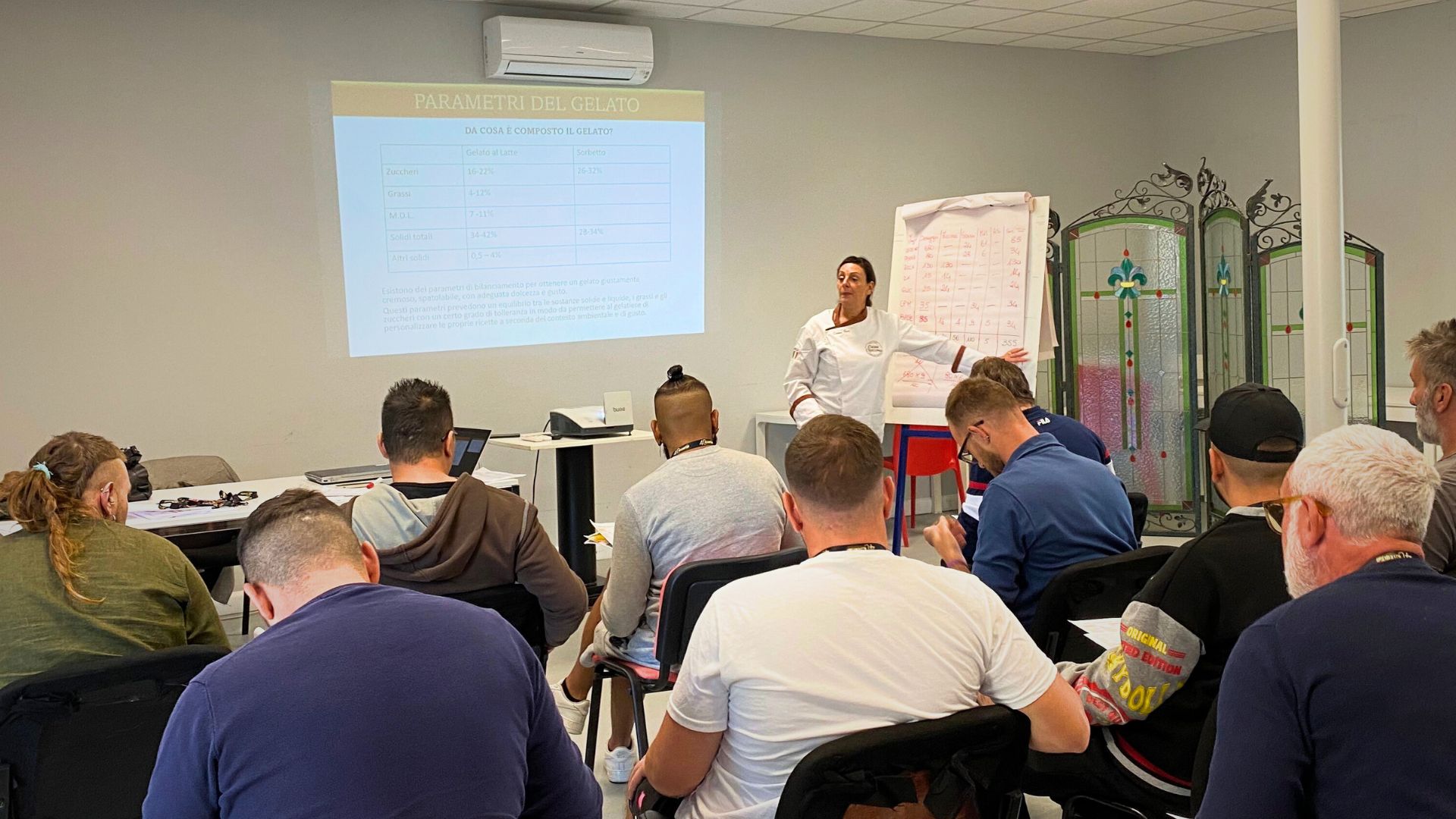 A new course in artisan gelatomaking for the guests of the Foundation